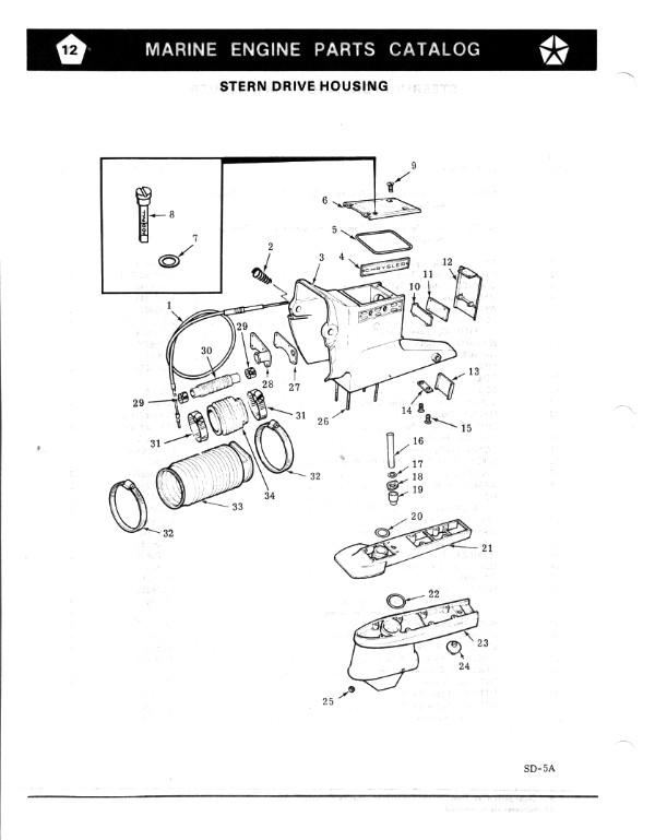 Chrysler marine 300 parts